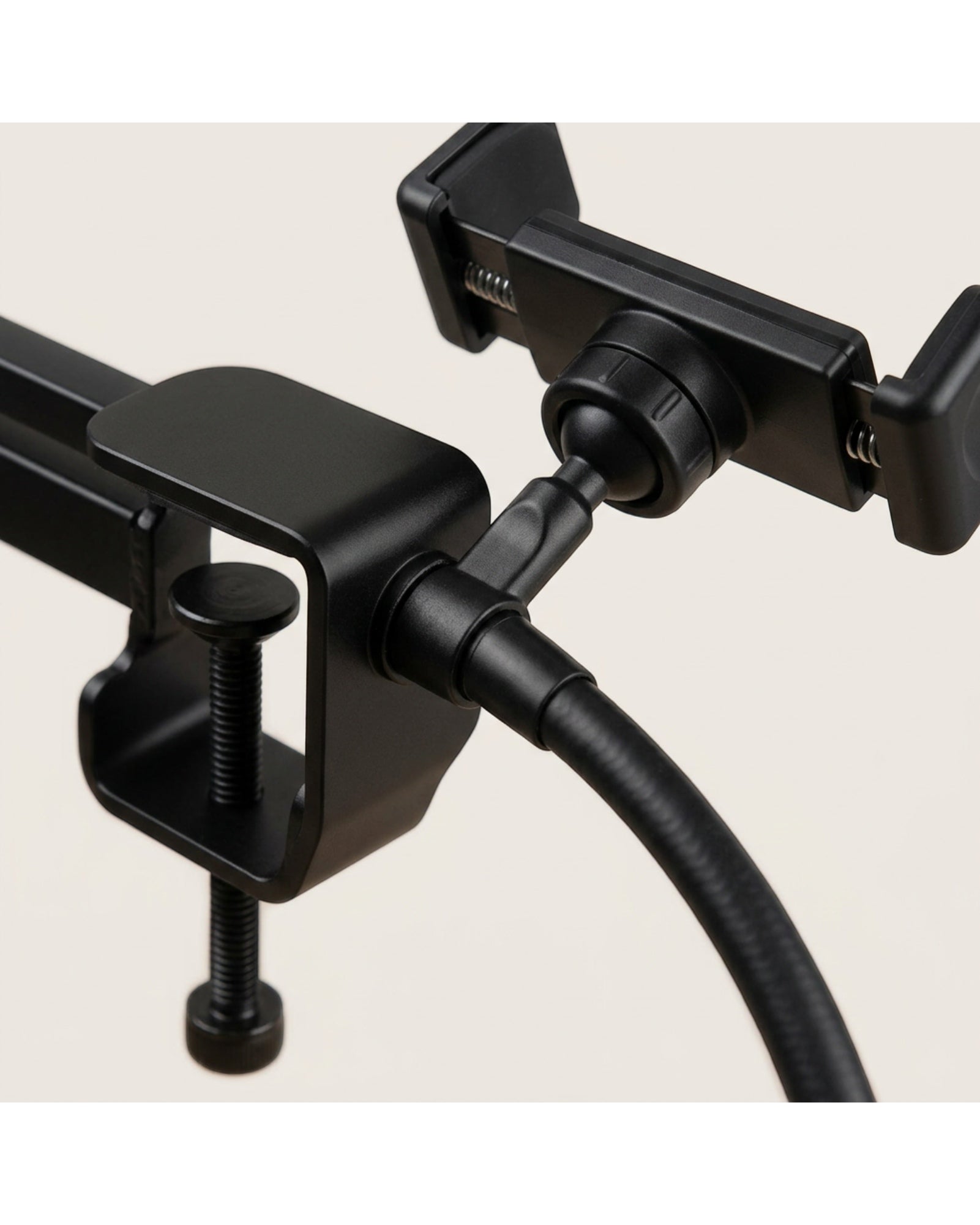 Lofar Gooseneck Desk-Clamp Phone Holder 70 cm Black - Detail view