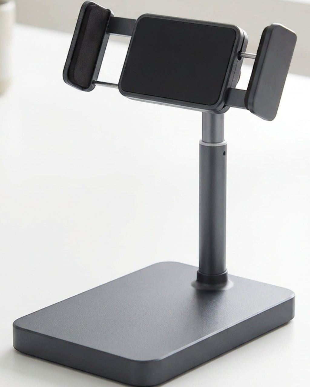 Lofar Telescopic Weighted-Base Phone Stand 18-31 cm Charcoal - Lifestyle view